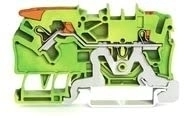 Wago Topjob S Durchgangsklemmenhebel 2 Draht 2,5 Mm Gr&uuml;n/gelb - 2102-5207