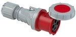 Tragbare Steckdose 63a 4p 400v Rot Ip67 Drehstecker 234-6