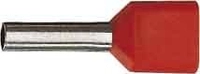 Klauke Aderendh&uuml;lse 2x1 L&auml;nge 18 Iso. Rot 871/18 100 Stk