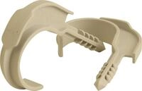 Einzelsteckschelle 25-32mm Wei&szlig; 10x Nagelschellen