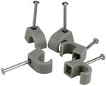 Expressschelle 7-12mm Grau 50x Nagelschellen