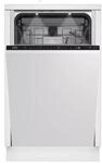 Beko Bdis38040a Integrierbarer Geschirrsp&uuml;ler Edelstahl 45 Cm