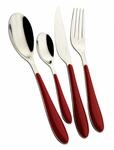 Gioia, Besteckset 24-teilig, Fensterbox, Casa Bugatti - Colore: Rosso