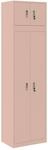 Aufbewahrungsschrank 2 Stk. Rosa 60 X 40 X 220 Cm Stahl Vidaxl