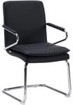 Konferenzstuhl / Besucherstuhl / Stuhl Rovento V Kunstleder Schwarz Hjh Office
