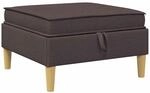 Sofa-hocker Mit Stauraum Dunkelbraun Stoff Vidaxl