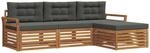 Vidaxl Outdoor Sofa Set 4 Pcs Natural And Anthracite