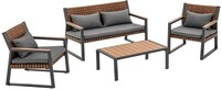 Set Texas Gartenm&ouml;bel Mit Sofasitzen Und Shary Couchtisch