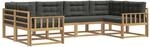Outdoor-sofagarnitur 6 Stk. 6-sitzer Wei&szlig; Und Anthrazit Vidaxl