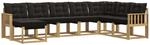 Vidaxl Outdoor Sofa Set 8 Pcs White And Black