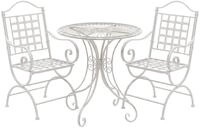 Gartenm&ouml;bel-set Viro Mit 2 St&uuml;hlen Antik Wei&szlig;
