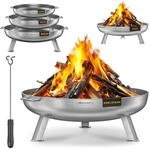Kesser&reg; Feuerschale &Oslash; 60-80 Cm, 2,5 Mm Stahl - Legierter Stahl + Funkenschutz