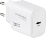Voltcraft Uc-20w001 Usb Ladeger&auml;t 20 W 1x Usb-c&reg; Fast Charge, Usb Pd 3.0 Wei&szlig; Gan