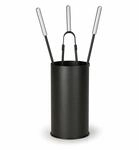Kaminbesteck Modern Schwarz 4-tlg. - Kamin- Ofenset Ofenbesteck Kaminzubeh&ouml;r