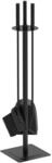 Vounot&reg; Kaminbesteck, 4-teilige Kamingarnitur Set Mit Schaufel, Besen, Sch&uuml;rhaken &