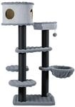 Fudajo Empire Tower 190 Cm Xxl Kratzbaum, Katzenbaum Mit Katzenhaus, H&auml;ngeliege,