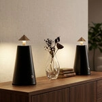 2er Set Led Tischlampe Tischleuchte Wohnzimmerlampe Touch Dimmer Schwarz Cappuccino
