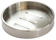 Bagnoxx - Seifenschale Edelstahl Grau Silber 11cm Durchmesser, 2cm H&ouml;he