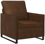 Sessel Braun 70 X 81 X 82 Cm Kunstwildleder Vidaxl