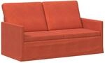 2-sitzer Sofa Rot-orange 150 X 81 X 82 Cm Cordstoff Vidaxl