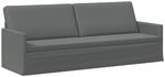 3-sitzer Sofa Dunkelgrau 220 X 81 X 82 Cm Stoff Vidaxl