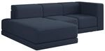 Selsey Novals - Ecksofa L-form, 4-sitzer, Links, Chenille Dunkelblau, 278 Cm