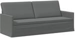 3-sitzer Sofa Dunkelgrau 190 X 81 X 82 Cm Stoff Vidaxl