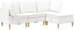 Modular Sofa Set Mit Stauraum 4 Stk. Wei&szlig; 210 X 140 X 82 Cm Vidaxl