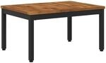 Vidaxl Coffee Table Natural And Black 49 X 68.5 X 36 Cm