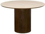 Runder Esstisch &bdquo;auren&ldquo;, Durchmesser 120 Cm, 4 Pl&auml;tze, Beige - Atmosphera