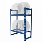 Relaxdays Reifenregal F&uuml;r 4 Reifen, Hxbxt: 100 X 60 X 35 Cm, 150 Kg Je Ebene,