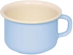 Riess Kaffeeschale &Oslash;10cm 0,4 Liter Emaille Classic Pastell Blau