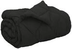 Winterbettdecke 140 X 220 Cm 450 Gsm Mikrofaser Schwarz Vidaxl