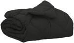 Sommerdecke 220 X 135 Cm 200 Gsm Mikrofaser Schwarz Vidaxl