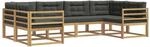 Outdoor-sofagarnitur 6 Stk. 6-sitzer Wei&szlig; Und Anthrazit Vidaxl