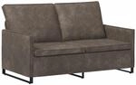 2-sitzer Sofa Dunkelgrau 150 X 81 X 82 Cm Kunstwildleder Vidaxl