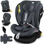 Kidiz&reg; Kindersitz 360&deg; Drehbar, Isofix, I-size - Anthrazit/anthrazit