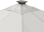 Leco - Ersatz-dachtextil F&uuml;r 'solarpavillon Lina 3 X 3 M', Lichtgrau