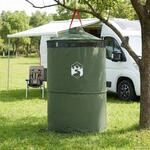 Vidaxl Pop-up Toilet Tent With Hanging Rope Green 97 X 131 Cm