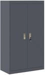 Aufbewahrungsschrank Anthrazit 80 X 40 X 140 Cm Stahl Vidaxl