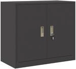 Vidaxl Storage Cabinet Black 80 X 40 X 70 Cm Steel