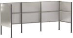 M&uuml;lltonnen-sichtschutz 249 X 85 X 113 Cm Edelstahl Silber Vidaxl