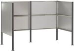 M&uuml;lltonnen-sichtschutz 167 X 85 X 113 Cm Edelstahl Silber Vidaxl