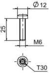 Obo Bettermann Flachkopfschraube Fks M6x25 A2 100 Stk