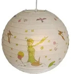 Papier Lampenschirm F&uuml;rs Kinderzimmer Mit "der Kleine Prinz" Motiv