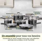 Antihaft-kochgeschirr - Cuisinart - Ceramica Xt - 11 Teile - Verst&auml;rkter