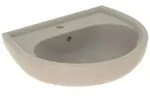 Renova Waschtisch, Breite 60cm, Tiefe 49cm, Hahnloch Mittig, &Uuml;berlauf Sichtbar,