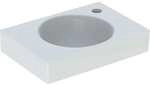 Geberit Preciosa Ii - Handwaschbecken 40x28x10 Cm, Hahnloch Rechts, Ohne &Uuml;berlauf,