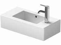 Duravit Handwaschbecken Vero 50cm, Hahnloch links, Farbe: Weiß mit Wondergliss -