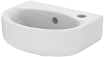 Is Handwaschbecken Connect Arc, 1hl., M.&uuml;l., 350x260x155mm, Wei&szlig; M. Ideal Plus